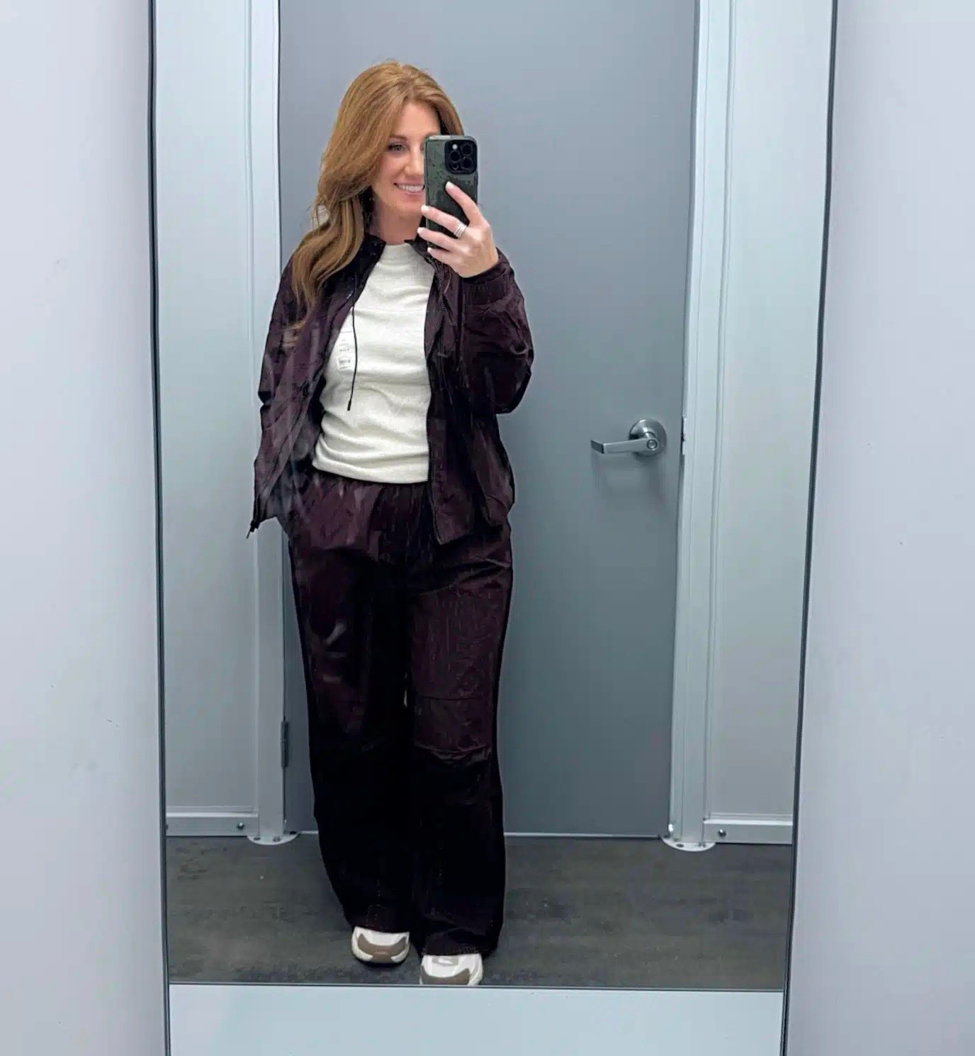 This crinkle athleisure set is a gorgeous color for Fall. I love pieces that are easy to wear out running errands or around the house. Stephanie is wearing a size small jacket and an XS in the pants.

#LTKTravel #LTKOver40 #LTKPetite