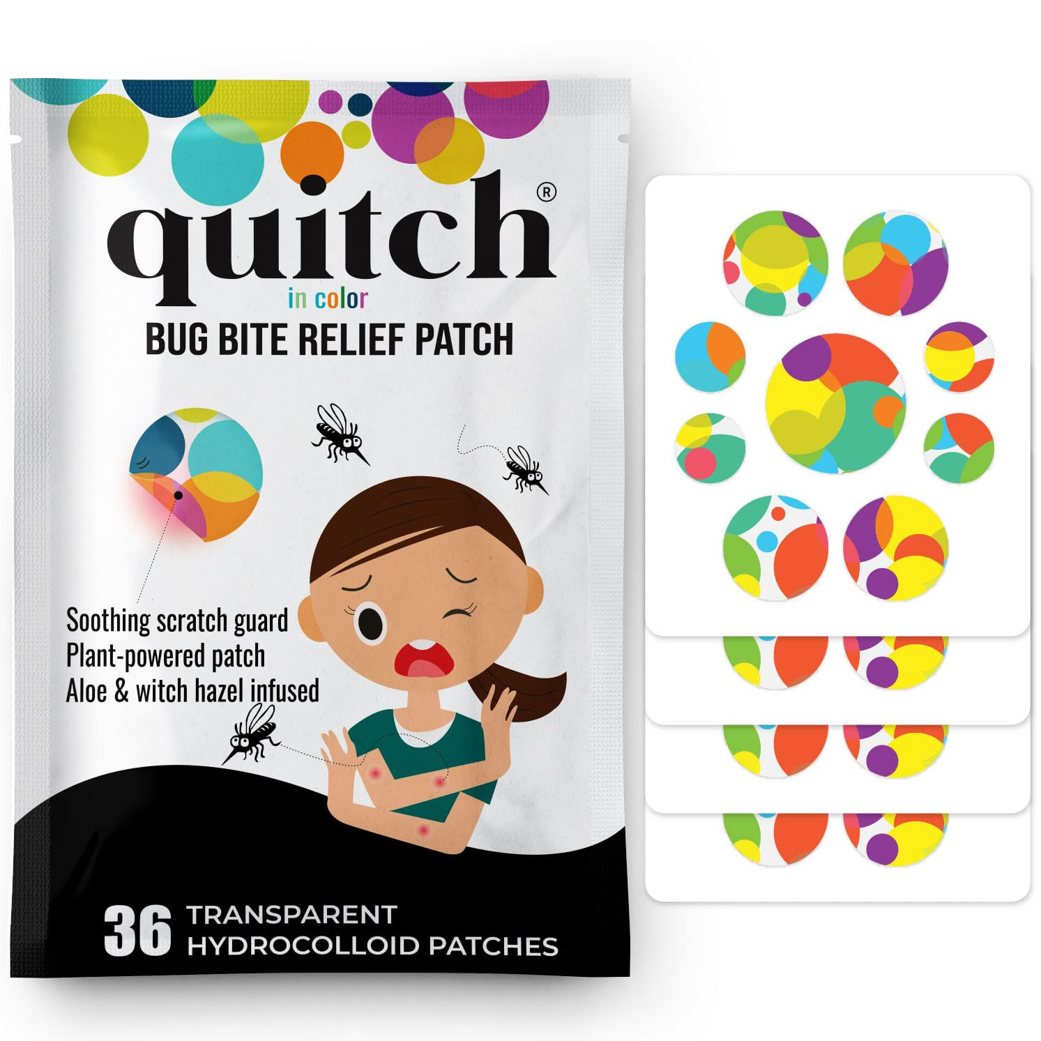 Quitch Mosquito Bite Itch Relief Patch, After Bite Insect Bite Treatment, Anti Itch Cream Alterna... | Amazon (US)