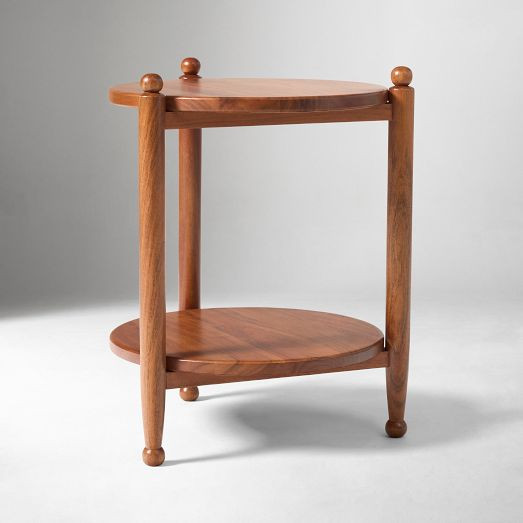 Pierce & Ward Wood Tiered Side Table (18") | West Elm (US)