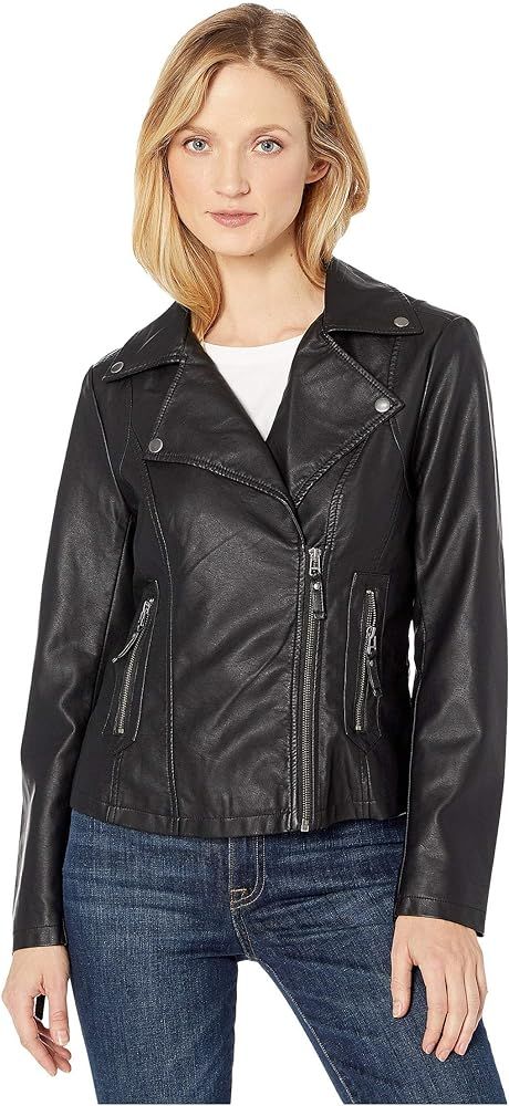 MAXSTUDIO Faux Leather Moto Jacket | Amazon (US)