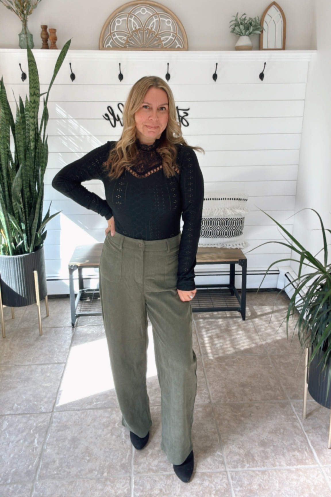 Date night outfit for fall! I’m wearing a medium in the corduroy barrel pants (I’d even consider sizing down to a small, they run big) & and a large in the bodysuit. Boots tts   Amazon fashion

#LTKFindsUnder50 #LTKParties #LTKOver40