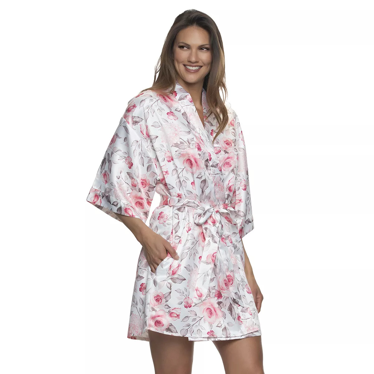 Women's Jezebel Satin Kimono Robe | Kohl's