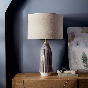 Roar + Rabbit™ Ripple Ceramic Table Lamp (28") | West Elm (US)