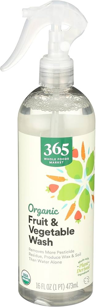 Whole Foods Market, Organic Fruit & Vegetable Wash, 16 Fl Oz | Amazon (US)