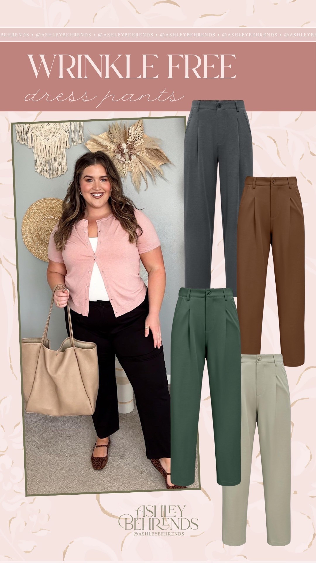 These Amazon pants are hands down the best work pants of all time. They do not wrinkle and are so comfortable, plus they come in a bunch of colors and are on sale right now 🚨 ‼️ . I’m obsessed with them and wear them any time I need a pair of “dress pants”. 

Comfy office outfit inspo, curvy girl approved pants 

#LTKFindsUnder50 #LTKWorkwear #LTKPlusSize