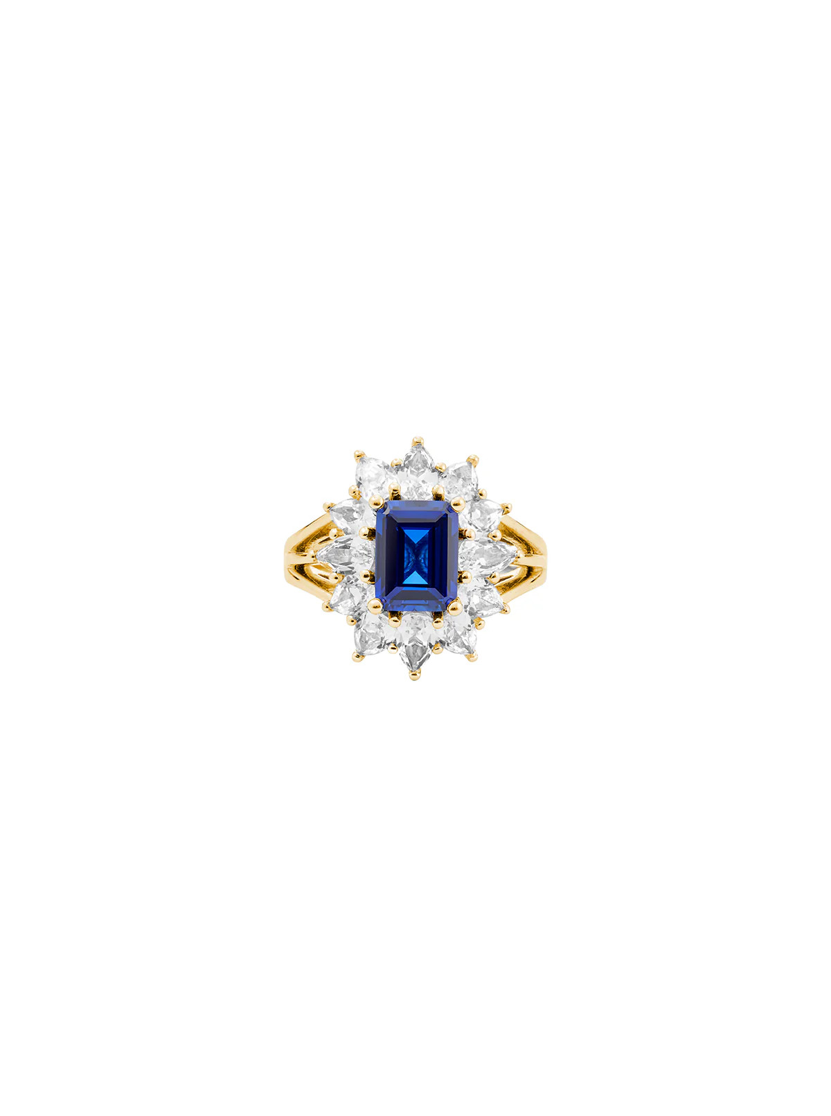 BENSON, LAB BLUE SAPPHIRE PINKY RING, GOLD | Dorsey