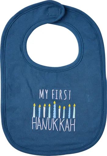 My First Hanukkah Embroidered Bib | Nordstrom