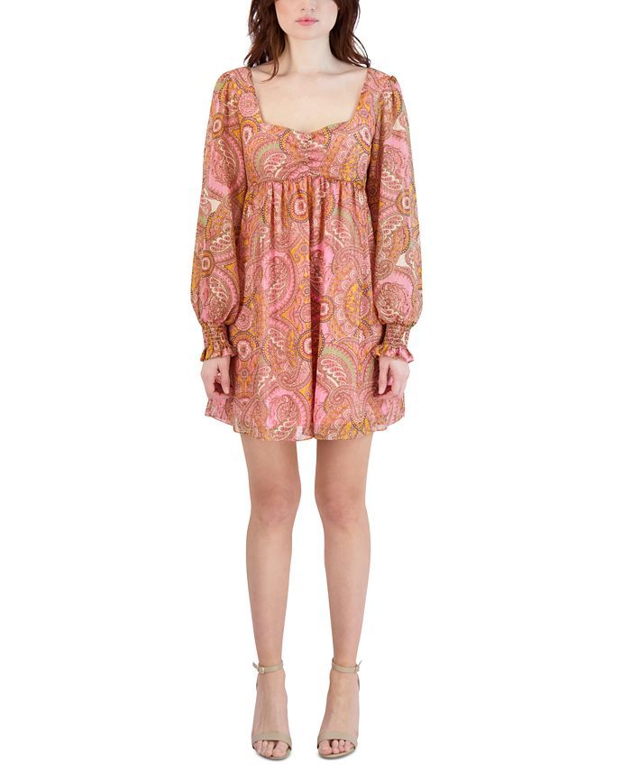 BCBGeneration Women's Paisley-Print Babydoll Dress & Reviews - Dresses - Women - Macy's | Macys (US)