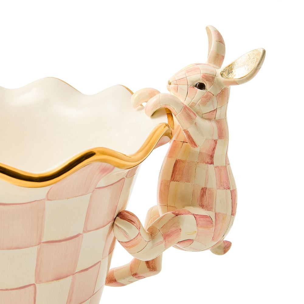 Rosy Check Funny Bunny Pot Climber | MacKenzie-Childs