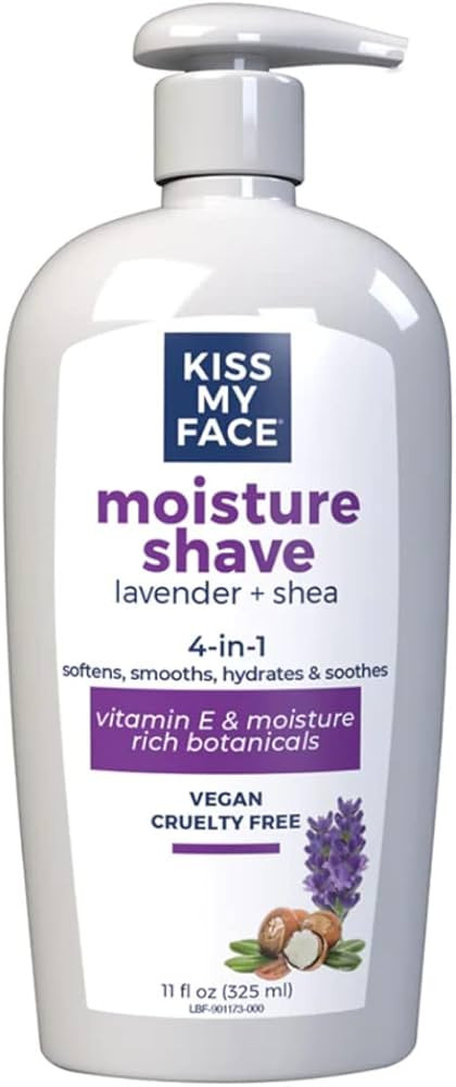Kiss My Face Moisturising Shave Gel (Lavender & Shea) (11oz) 326ml | Amazon (US)