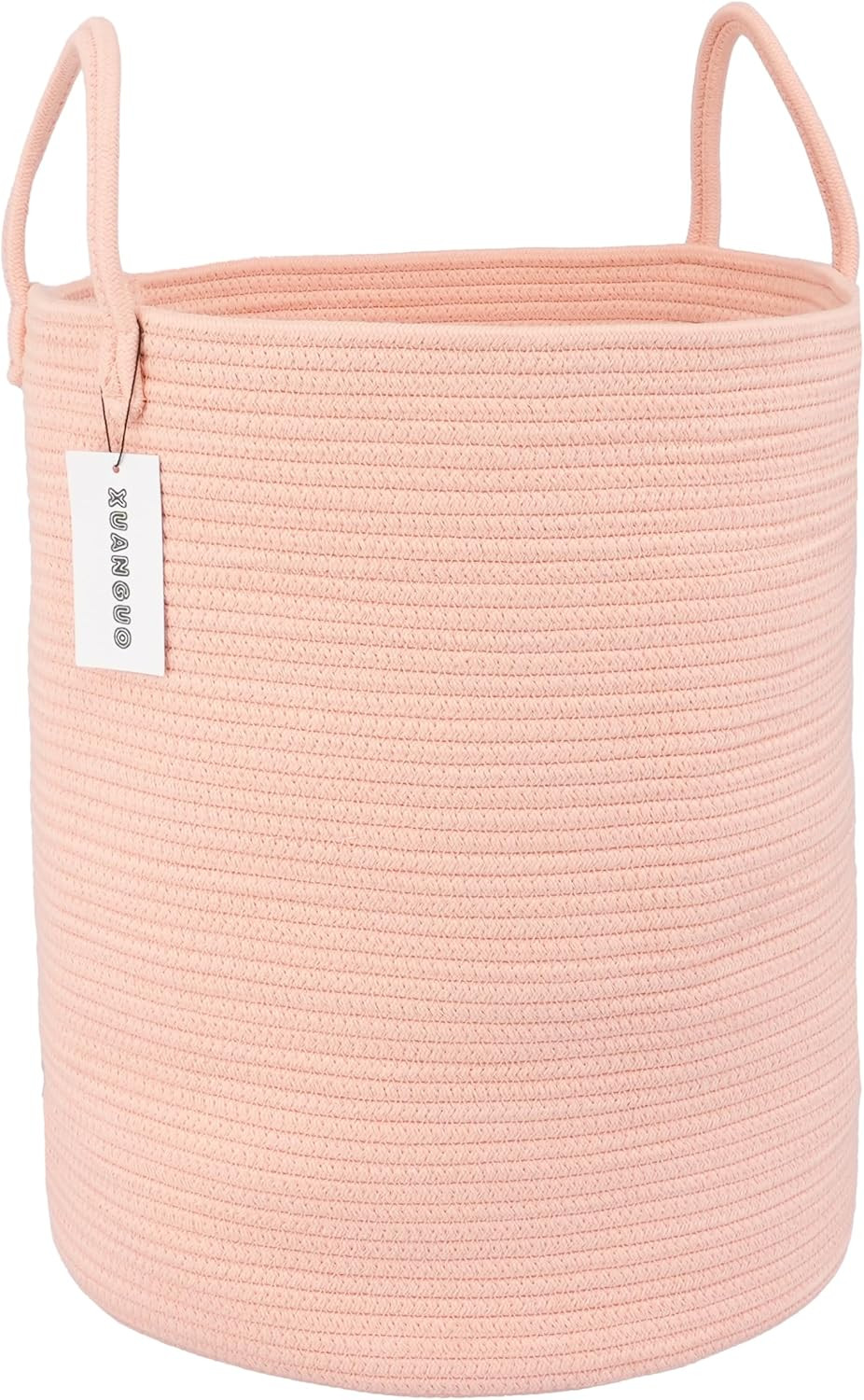 XUANGUO Cotton Rope Laundry Basket Hamper for Clothes Woven Storage Basket for Living Room Bedroo... | Amazon (US)