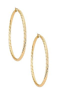 MIRANDA FRYE Selena Hoops in Gold from Revolve.com | Revolve Clothing (Global)