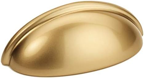 10 Pack - Cosmas 783GC Gold Champagne Cabinet Hardware Bin Cup Drawer Cup Pull - 3" Inch (76mm) H... | Amazon (US)