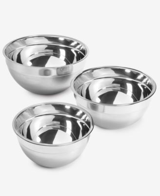 Arch Studio Stainless Steel Mixing Bowls, Set of 3, Exclusively at Macy's | Macy's