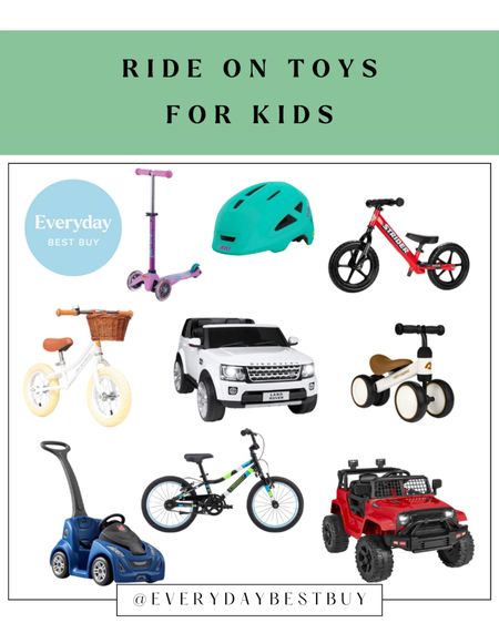 When the weather gets decent enough, my kids immediately want to get outside in their bikes! No matter the age, here is a roundup of my favorite ride on toys for summer walks, family bike rides or just playing in the driveway  

#LTKkids #LTKfamily