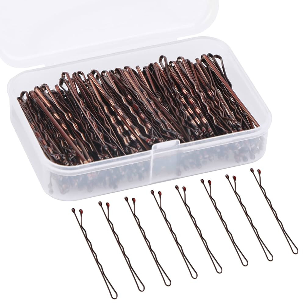 150 Pieces Bobby Pins, Hair Clips Hair Grips Kirby Grips for Women Hair Styling Pins with Storage... | Amazon (UK)