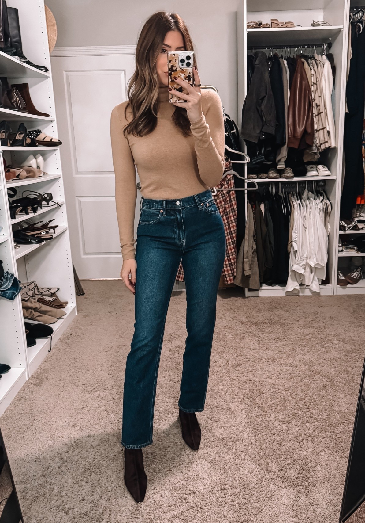 Small in sweater
Size 27 in jeans 

#LTKSeasonal #LTKFindsUnder100