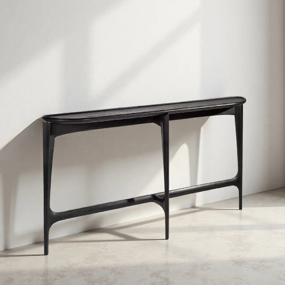 Italian Minimalist Solid Wood Entryway Console | Wayfair North America