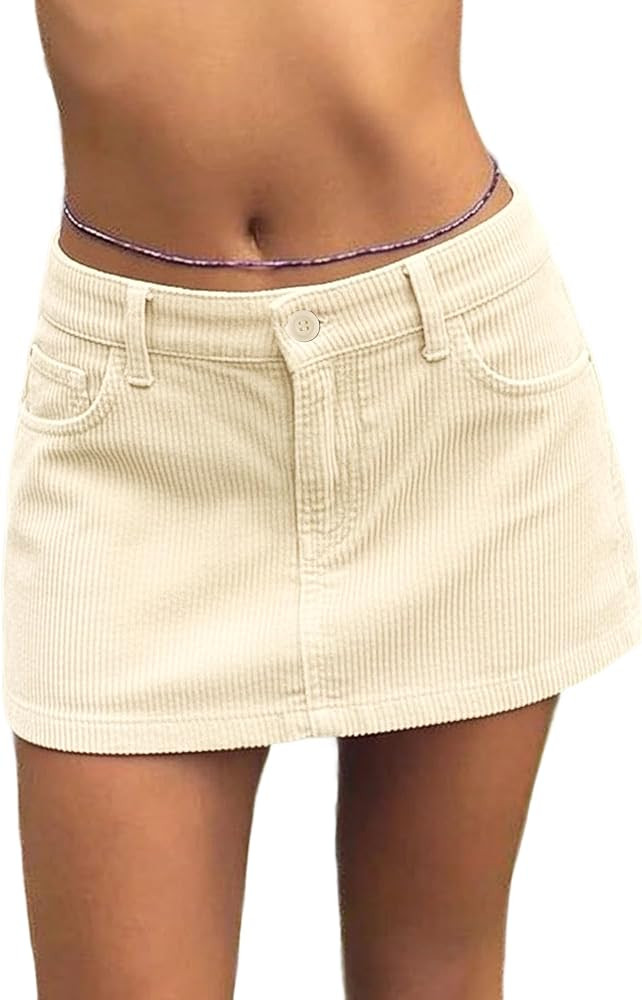EMMIOL Skirts for Women Mid/Low Rised Sexy Mini Dress 2026 Trendy Summer Y2k Clothes Denim Skirt | Amazon (US)