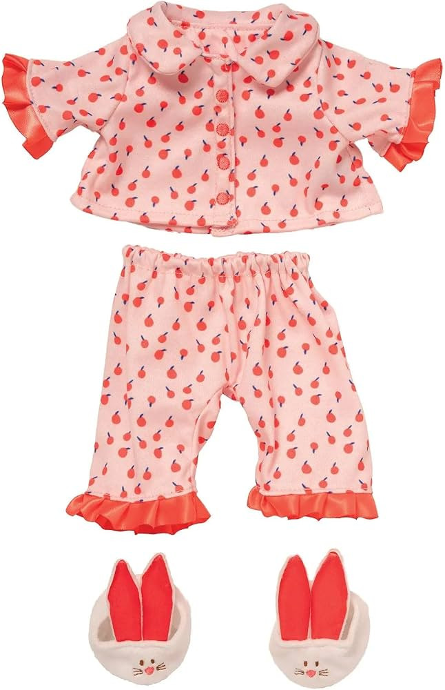 Manhattan Toy Baby Stella 3-Piece Cherry Dream Baby Doll Pajama Set with Slippers for 15-Inch Sof... | Amazon (US)