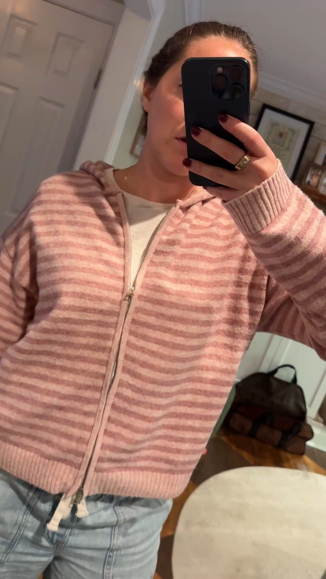 Sweater is from Coco McCall shop 
Jeans - size small