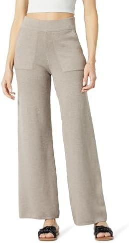 The Drop Women's Cynthia Cotton Blend Wide Leg Sweater Pant | Amazon (US)