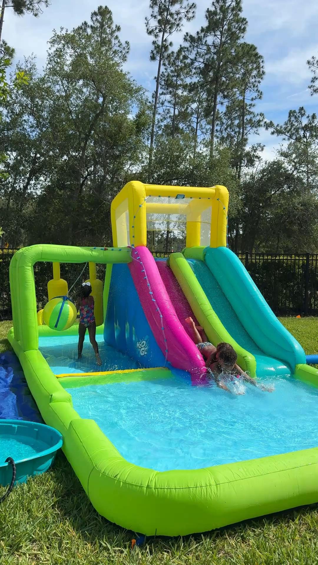 This waterpark bounce house has been a HIT with my kids this summer! Fits up to 10 kids at a time & my 11, 5, & 4 year old love it! Using it just 2 times pays for a blow up rental itself 🤪 Linked the smaller options as well. & they’re all on sale! 🩵

Summer Toys, Summer Ideas, Summer Fun, Outside Toys, Summer Toys for Kids Toddlers

#LTKSeasonal #LTKmomlife #LTKKids