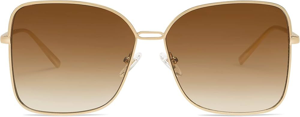 SOJOS Large Square Oversized Sunglasses for Women Big Designer Style Sunnies SJ1082 | Amazon (US)