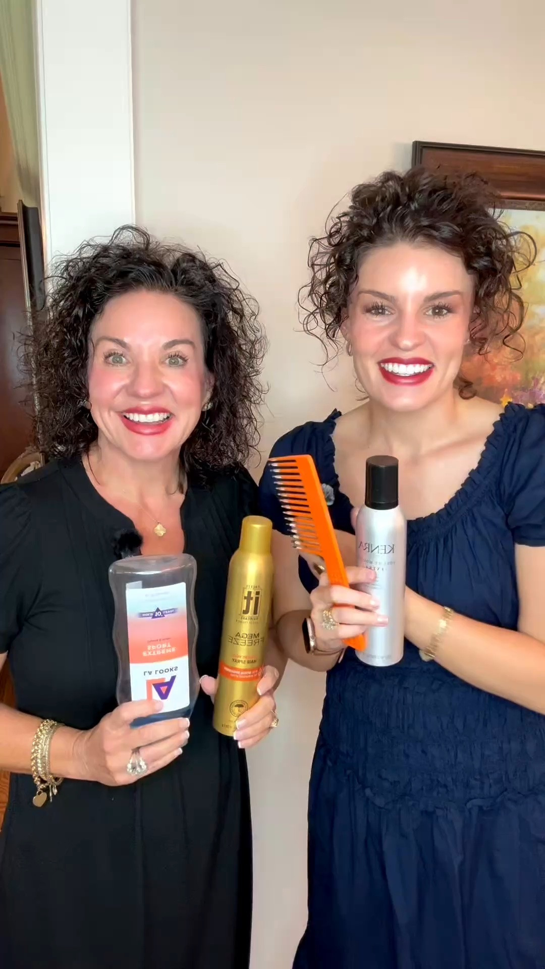 Comment HAIR and we’ll send you all the links! 💁‍♀️

If you want curly hair like Bob Ross, LISTEN UP. 😂

Here’s my easy curly hair routine for BIG, voluminous curls:

1. Scrunch your hair while it’s soaking wet.
2. Work Kenra Volume Mousse 17 throughout your hair.
3. Add LA Looks hair gel to hold those curls.
4. Blow dry your hair upside down for maximum volume.
5. Tease it with a big comb—the bigger, the better.
6. Finish with IT Freeze Hairspray to lock it all in.

And there you have it… Bob Ross curls. 😂 It’s just that simple!

Save this curly hair routine for the next time you want big, bouncy, voluminous curls!

#CurlyHairRoutine #BigHair #HairVolume #CurlyHairTips #HairTutorial

#LTKBeauty #LTKmorningroutine #LTKdayinmylife
