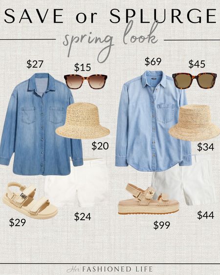 Save or Splurge spring look! 

#LTKfindsunder50 #LTKSeasonal #LTKstyletip