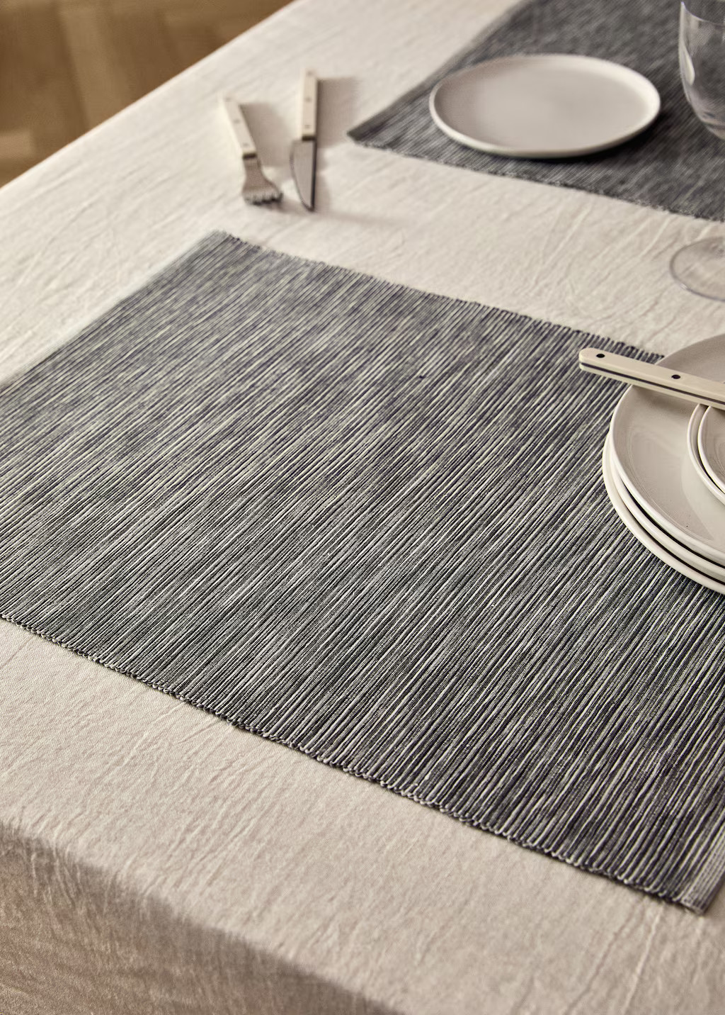 Cotton yarn-dyed melange placemat | Mango (US/MX/AU)