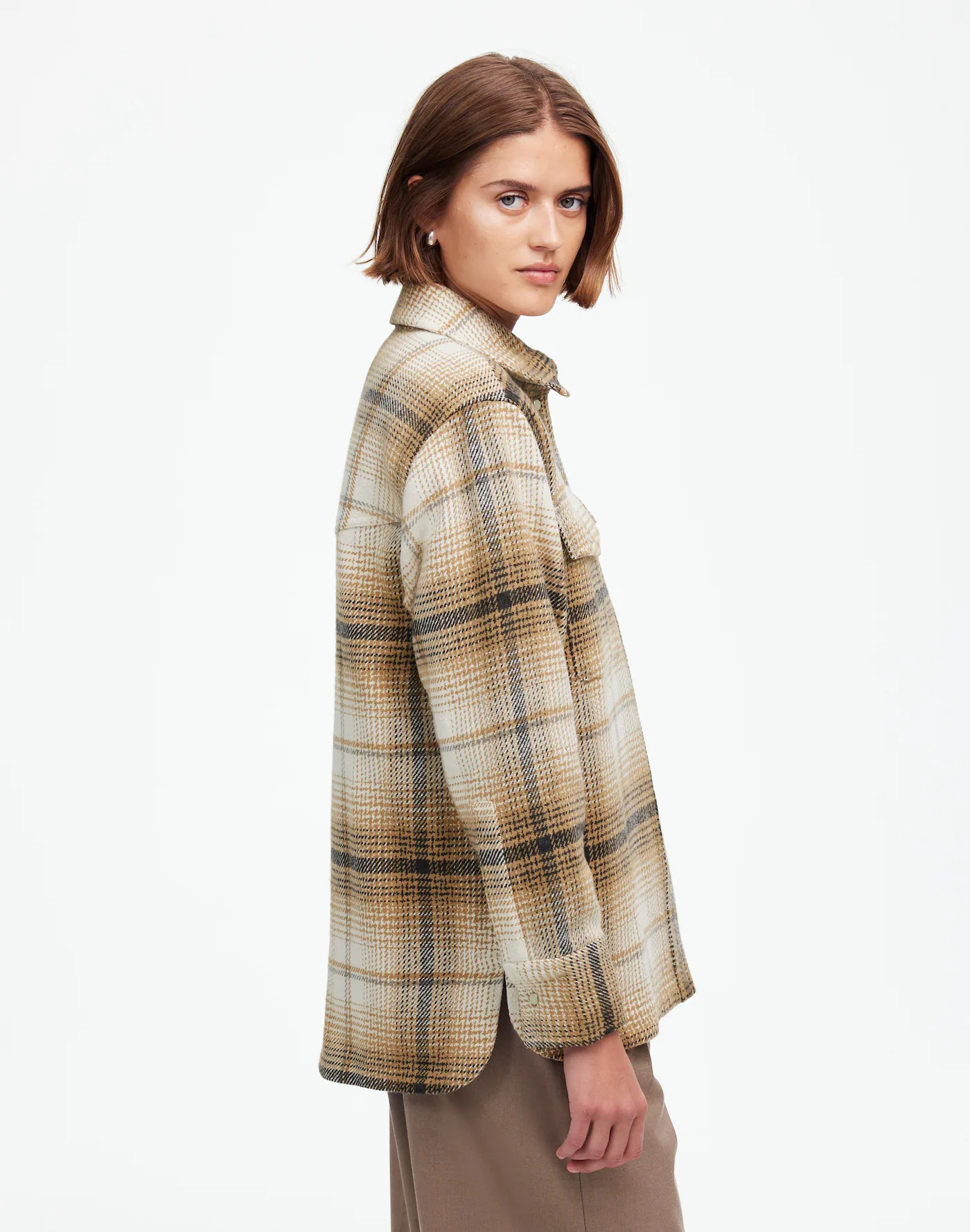Flannel Button-Up Shirt-Jacket in Plaid | Madewell