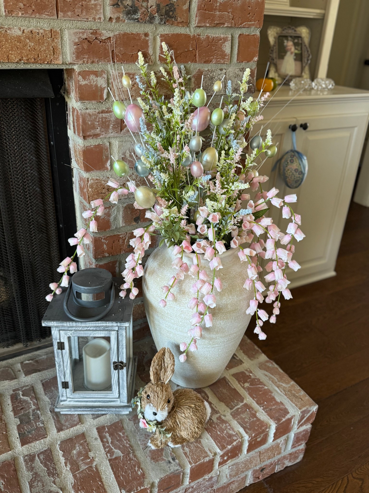 My fireplace floral for Easter. Kirkland’s only sales one of these stems online. The rest are found in store for now. 

#LTKSeasonal #LTKHome
