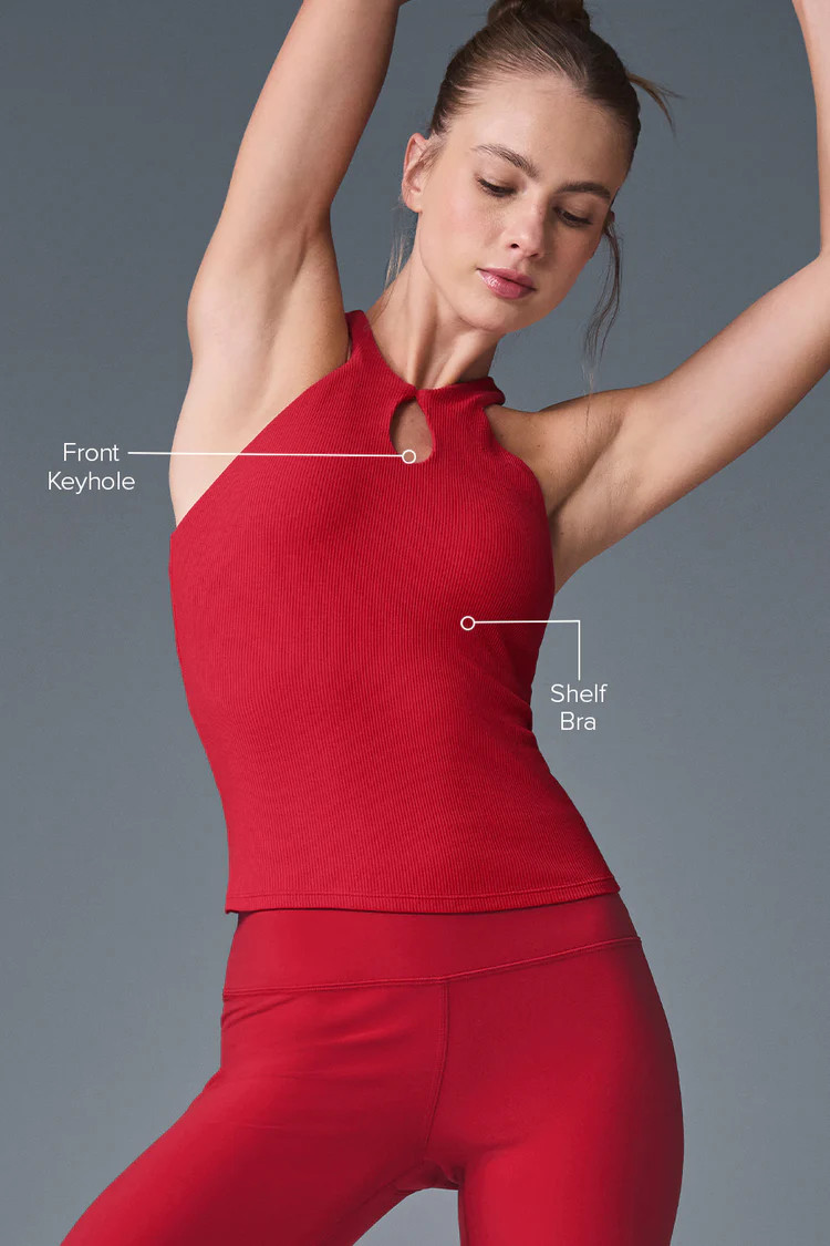 Ribbed Mesmerize Bra Tank | Alo Yoga (US)