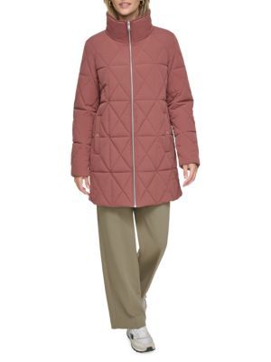 Islee Faux Sherpa Hooded Puffer Coat | Saks Fifth Avenue OFF 5TH