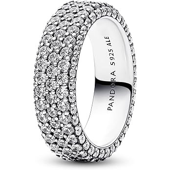 Pandora Bague en argent pour femme pavé intemporel 192634C01 | Amazon (FR)