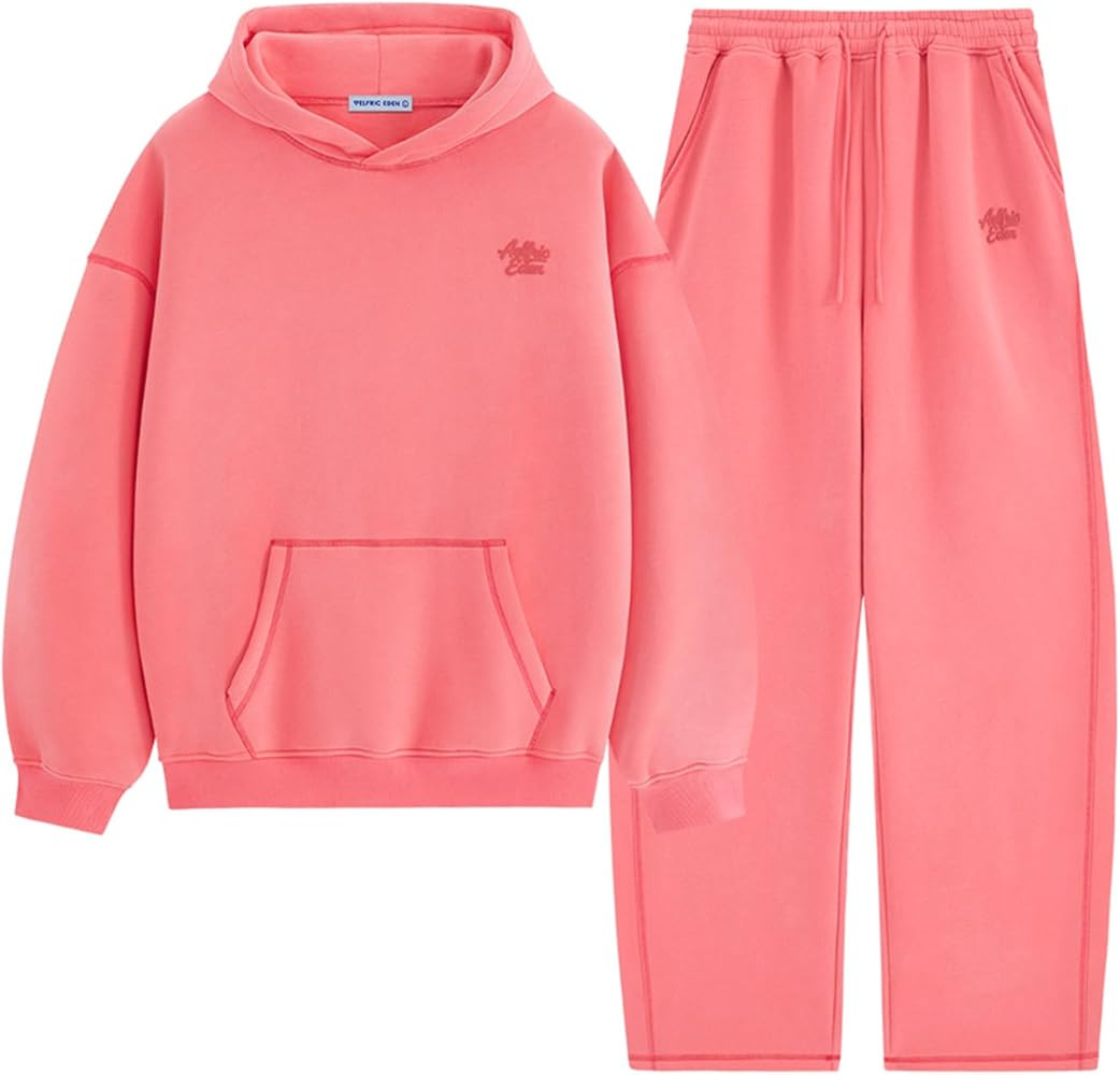 Aelfric Eden Sweatsuits Women 2 Piece Outfit Fall Fleece Tracksuit Matching Oversized Hoodies Bag... | Amazon (US)