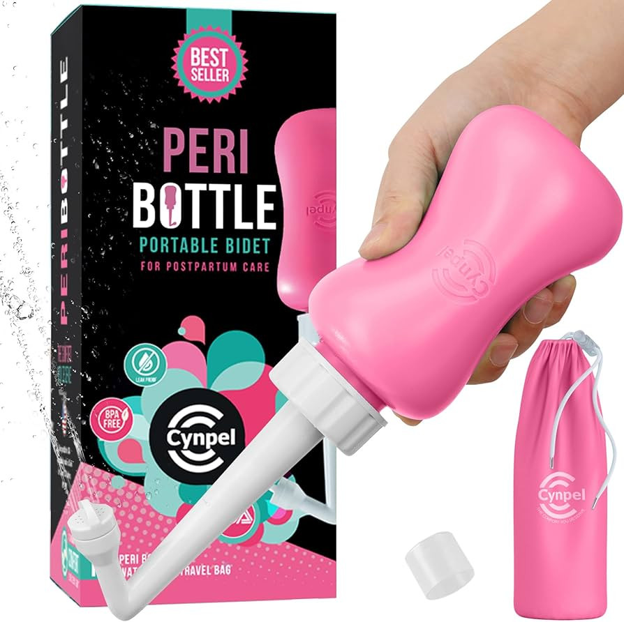 Cynpel Peri Bottle - Postpartum and Perineal Care - Portable Travel Bidet Sprayer for Women or Me... | Amazon (US)