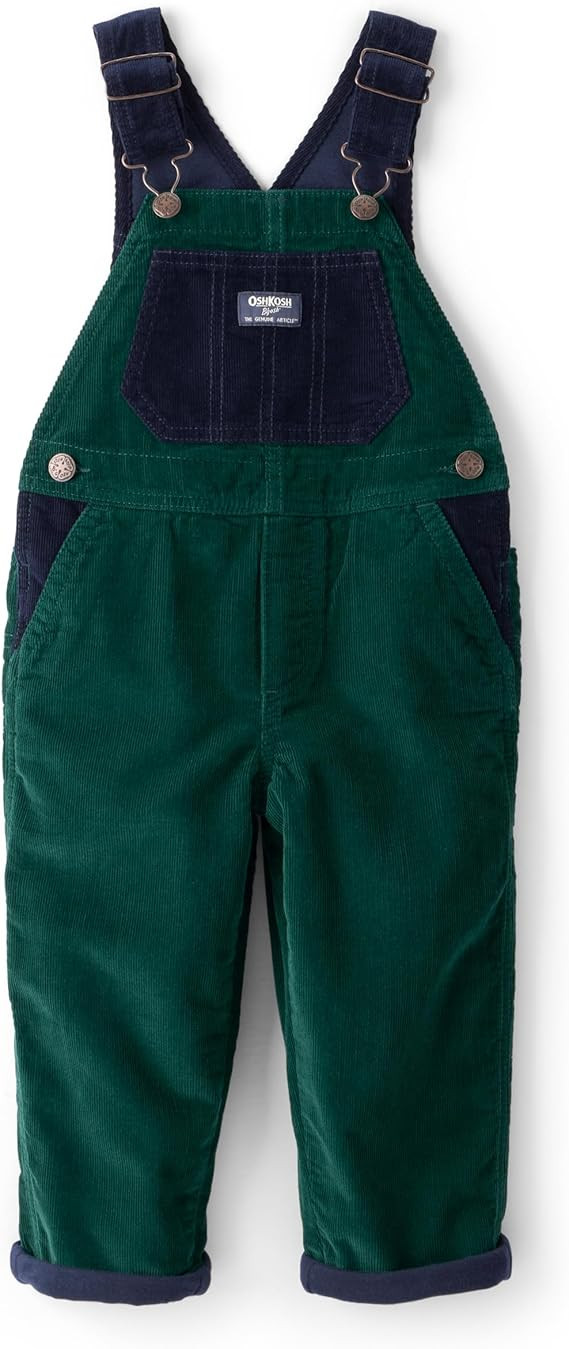 Oshkosh Boys World's Best Overalls, Green Corduroy, 5T | Amazon (US)