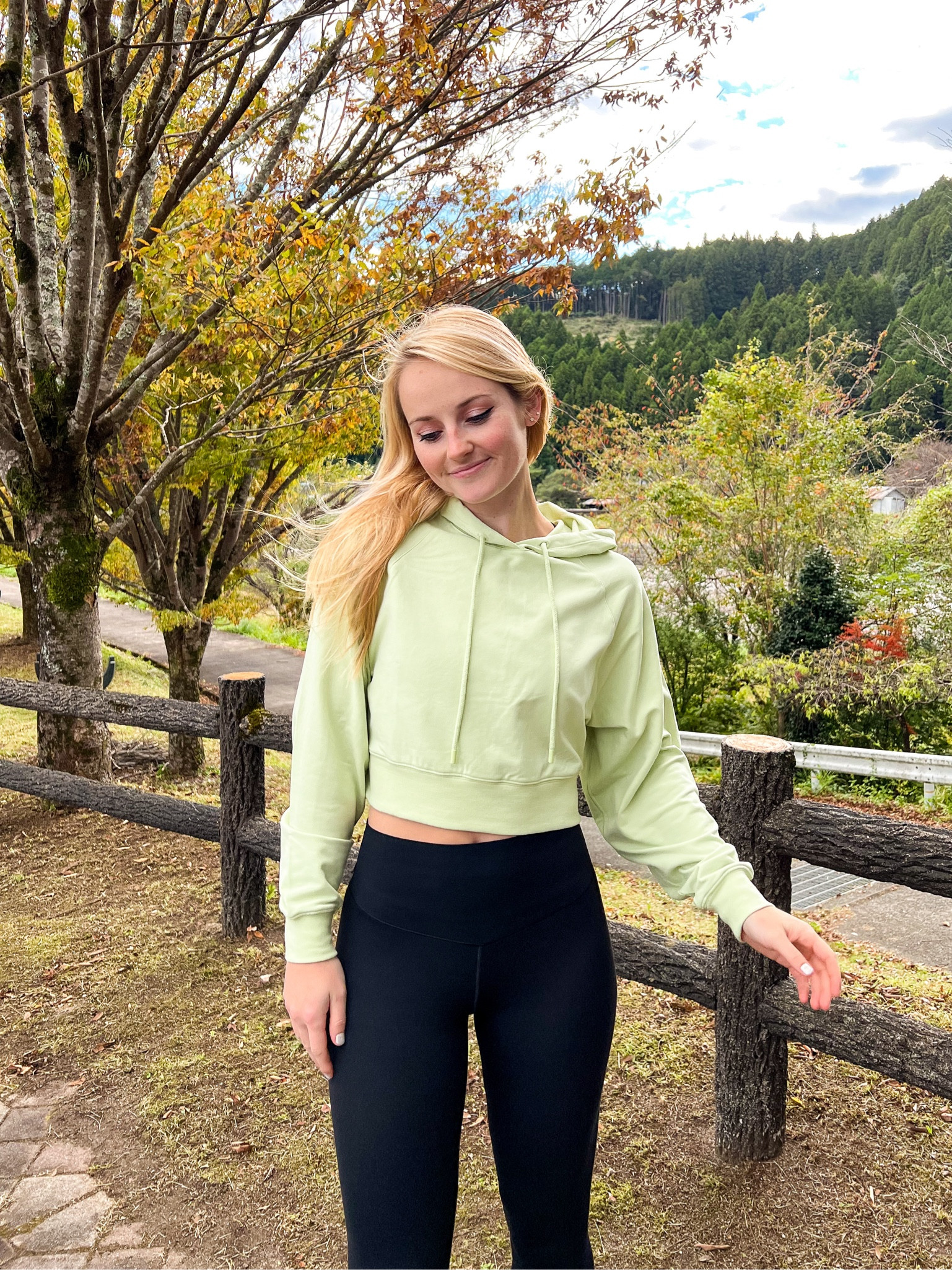 The perfect hiking outfit 💚

Everything fits TTS!!

Alo yoga hoodie, cropped double take hoodie, airlift leggings, athleisure look, hot girl walk, HGW outfit, fitness, athletic wear, athletic wear

#LTKfitness #LTKfindsunder100 #LTKstyletip