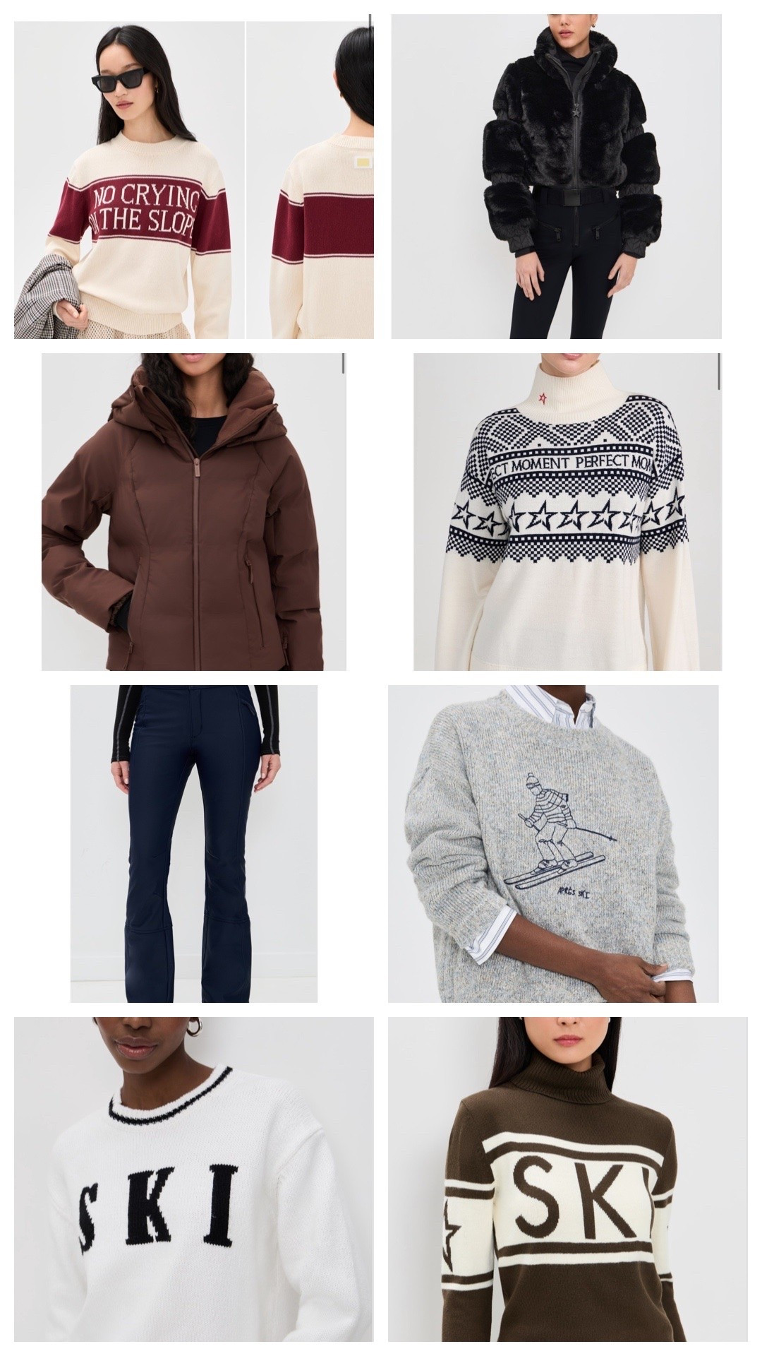 Shopbop winter ski sale.. major markdowns on your favorite ski pants and sweaters