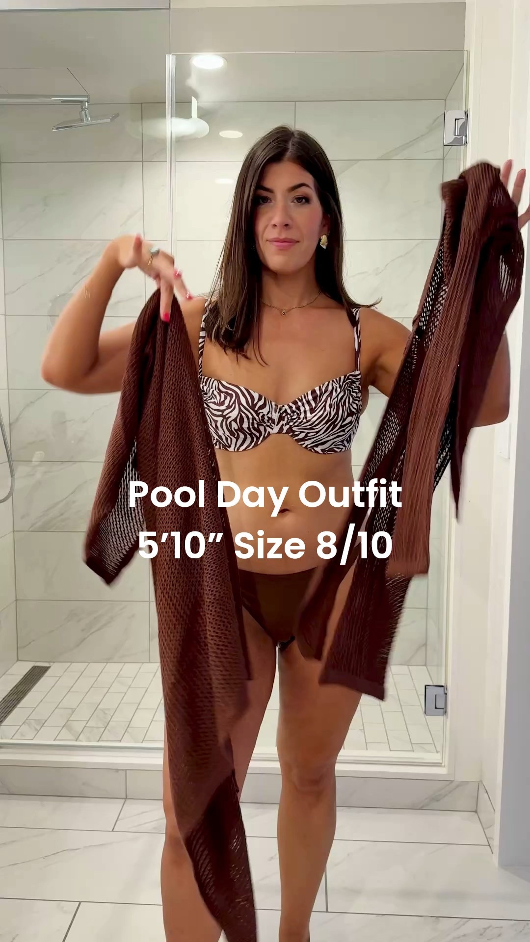 Pool day outfit
In a medium curvy swim top and large bottoms (slightly cheeky) and large cover up 

summer outfit, midsize vacation outfits, resort wear, travel looks, beach vacation style, midsize summer fashion, packing list must-haves, affordable vacation, vacay, swim, travel, one piece, 

#LTKFindsUnder50 #LTKMidsize #LTKSwim