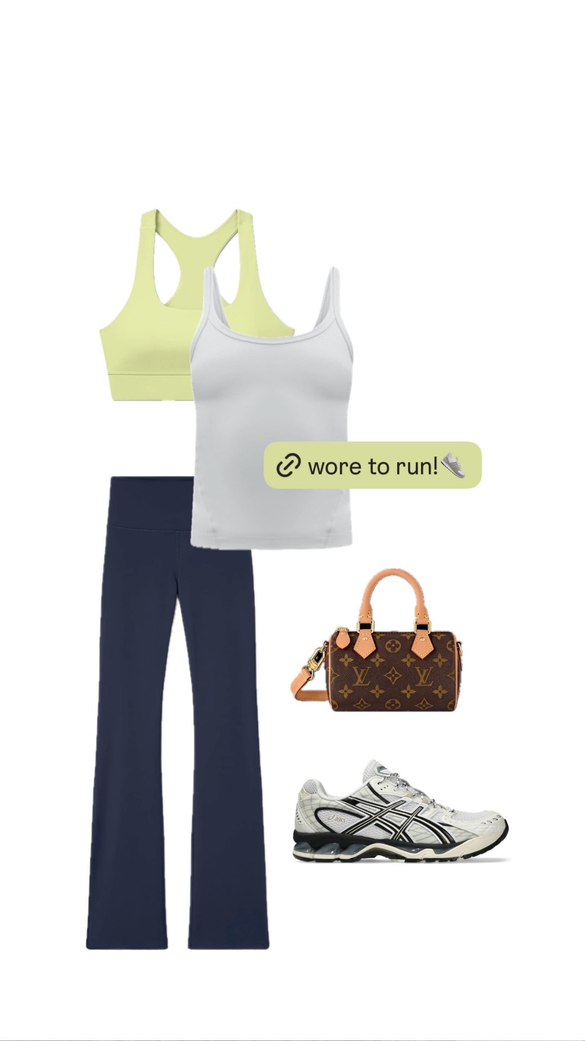 Spring easy staples! 🍋‍🟩⚡️ They gave me a code for bra + leggings (ANA25)