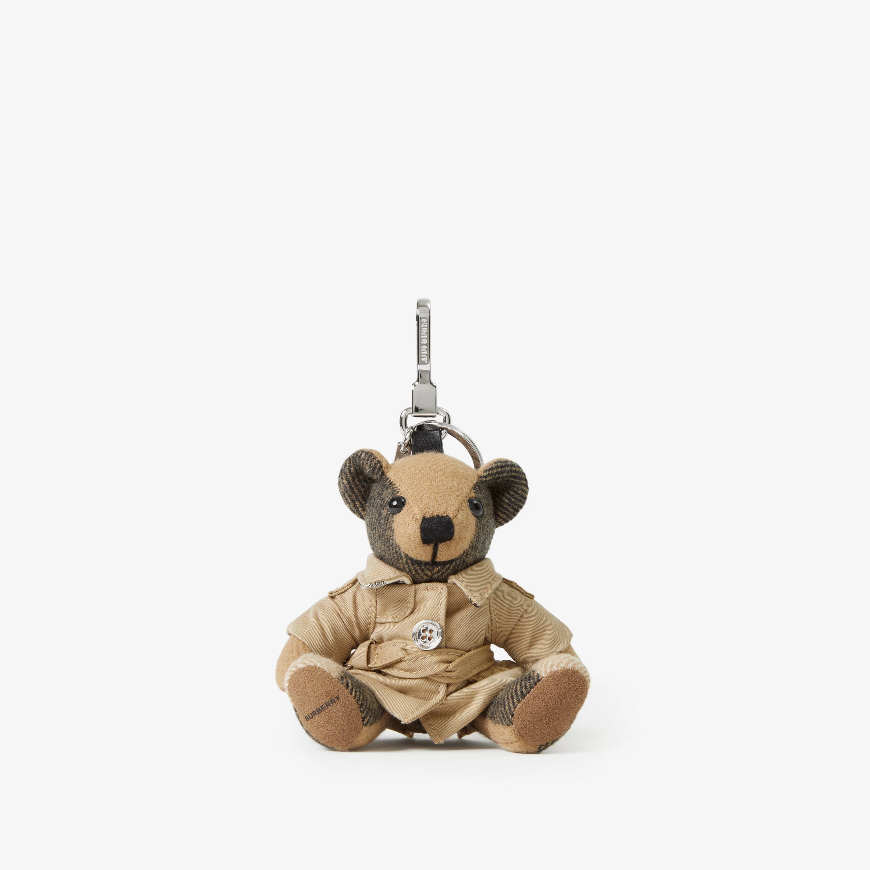 Thomas Bear Charm in Trench Coat in Archive beige - Women | Burberry® Official | Burberry (UK)