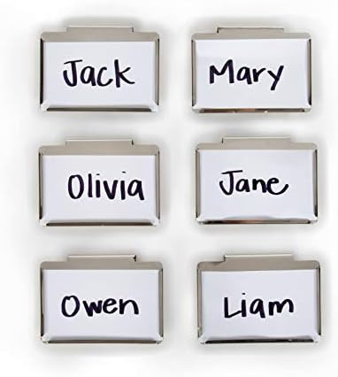 Basket Bin Labels Clip on | Label Holders for Basket or Storage Bins | Metal Hanging Bin Clip Labels | Amazon (US)