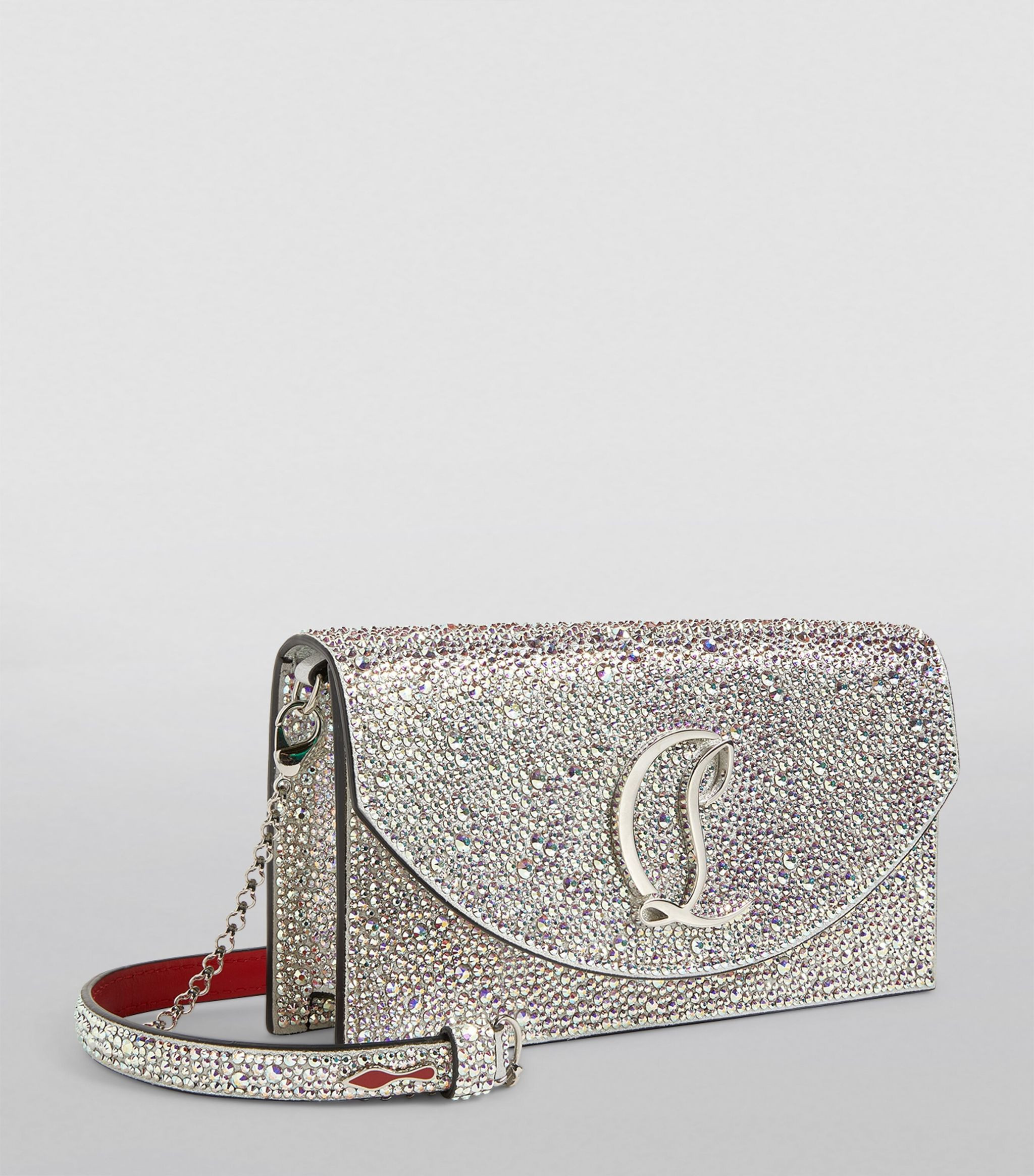 Loubi54 Small Crystal Clutch Bag | Harrods