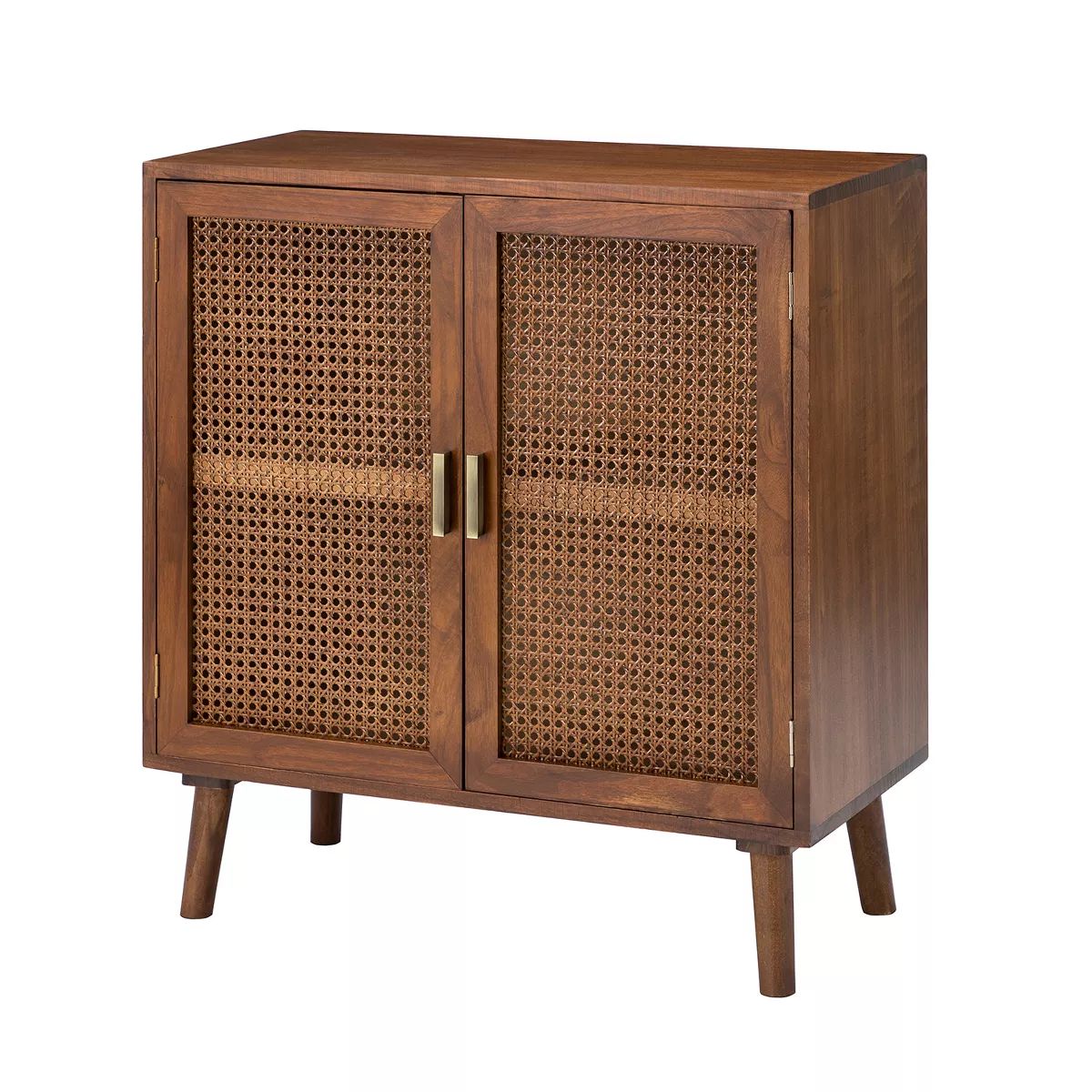 Birnirk 2-Door Accent Solid Wood Storage Cabinet with Shelves| KARAT HOME-Cherry | Target