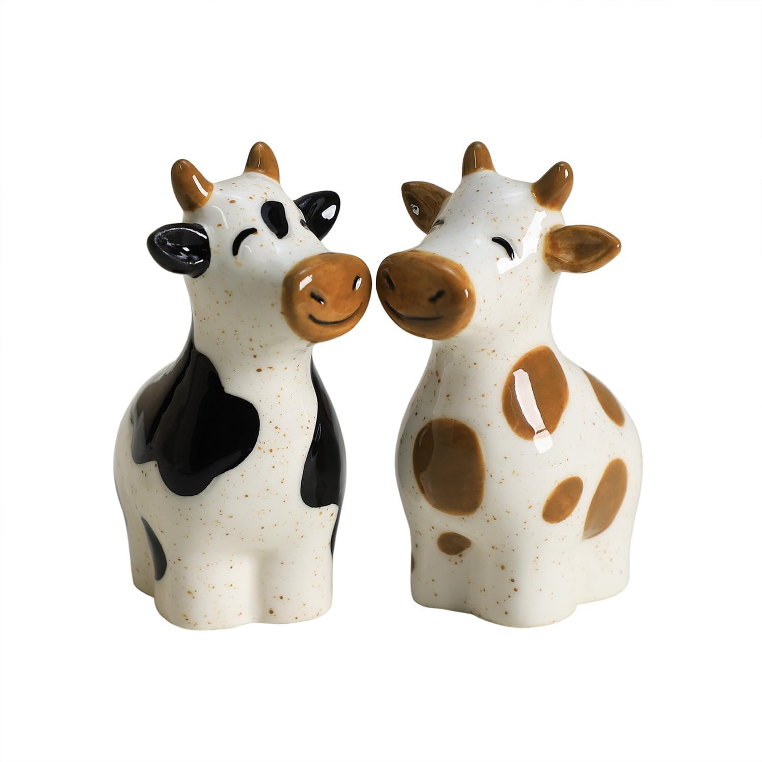Ceramic Cartoon Cows Shape Salt & Pepper Shakers Set, Hand-Painted Cows Salt and Pepper Shakers, ... | Amazon (US)