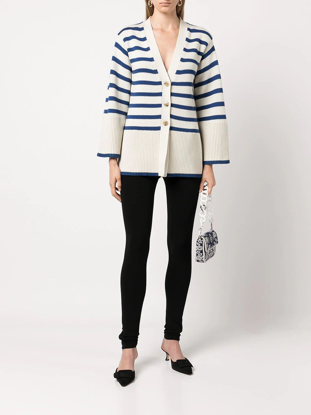 striped knitted cardigan | Farfetch Global