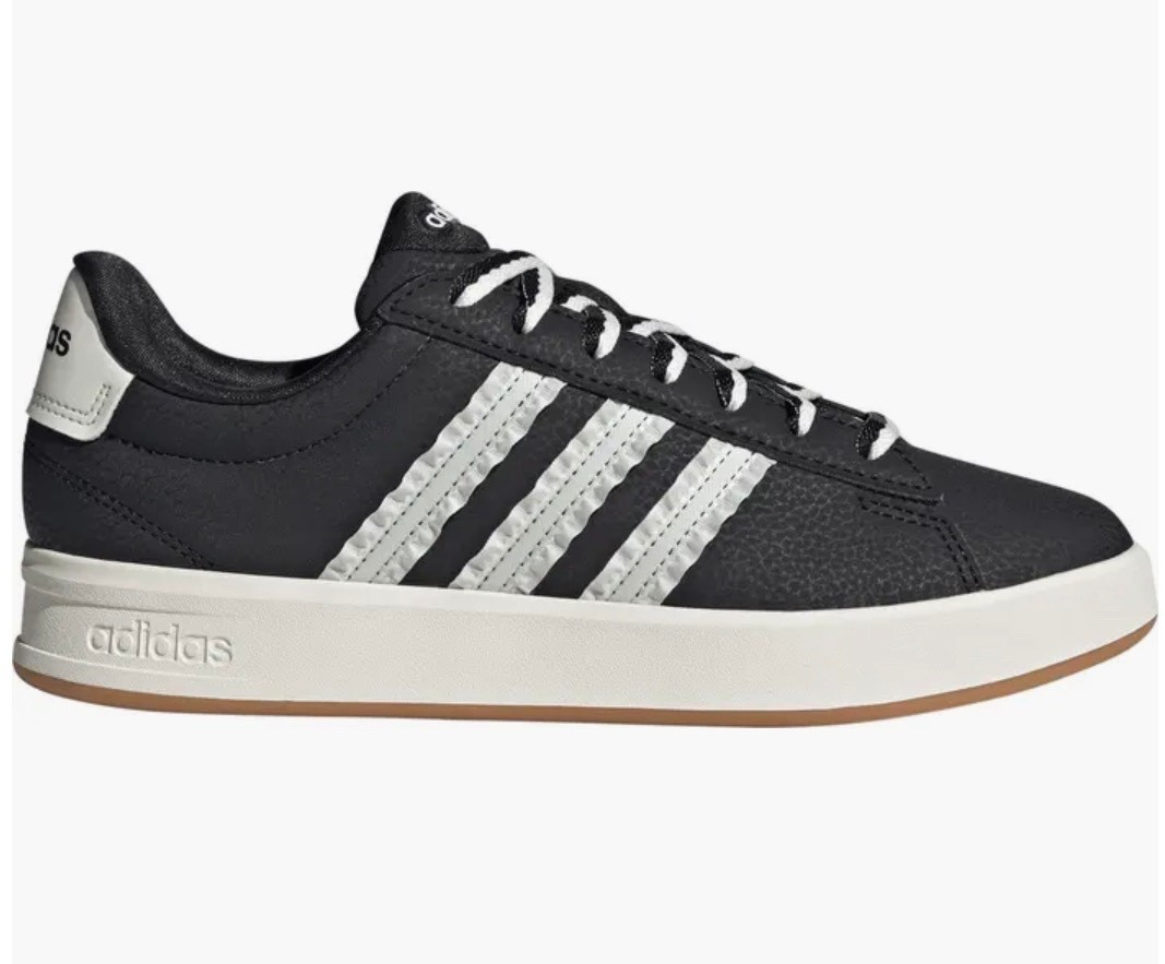 These rare cuties have been so hard to get hands on since they keep selling out everywhere - and they’re now in stock AND on flash sale at Nordstrom Rack! The new Adidas Grand Court Sneakers with ruffle detailing on the stripes are so fun, a classic style, and incredibly comfy! The black and white shoe lace detailing adds an extra touch to these sneakers also 👟 

#LTKootd #LTKActive #LTKSaleAlert